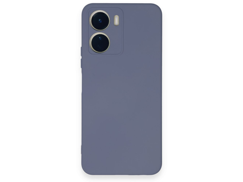 Newface Vivo Y16 Kılıf Nano içi Kadife Silikon - Gri