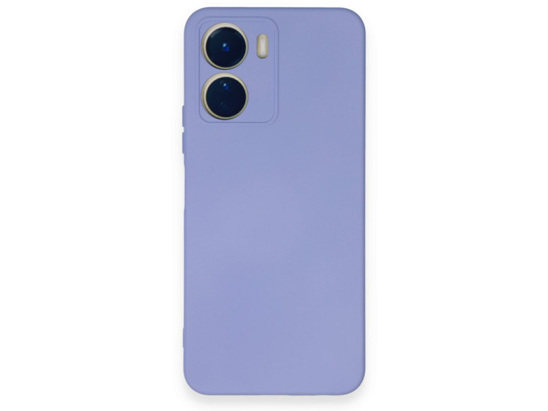 Newface Vivo Y16 Kılıf Nano içi Kadife Silikon - Lila