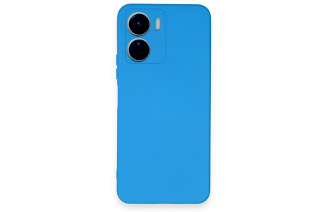 Newface Vivo Y16 Kılıf Nano içi Kadife Silikon - Mavi