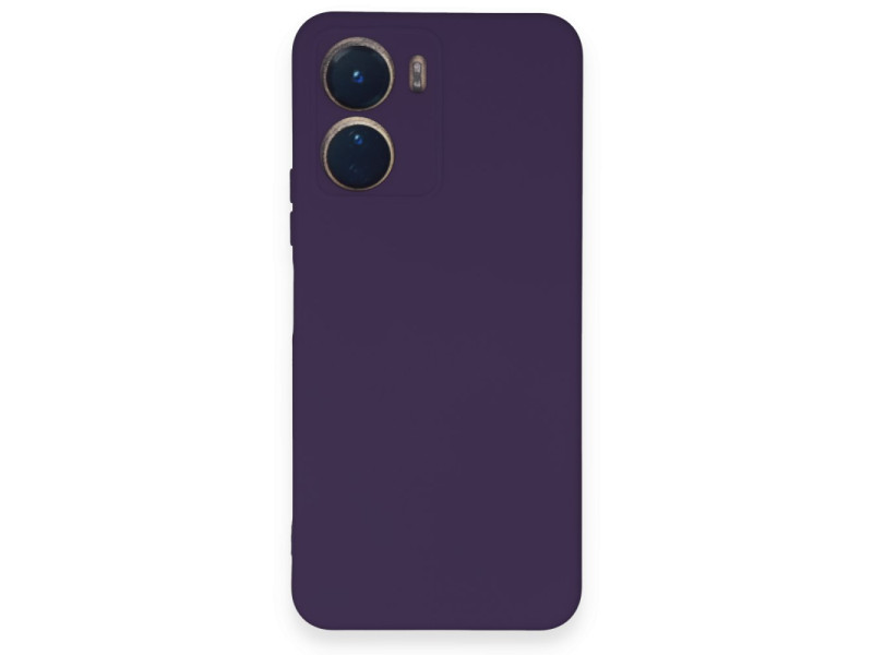 Newface Vivo Y16 Kılıf Nano içi Kadife Silikon - Mor