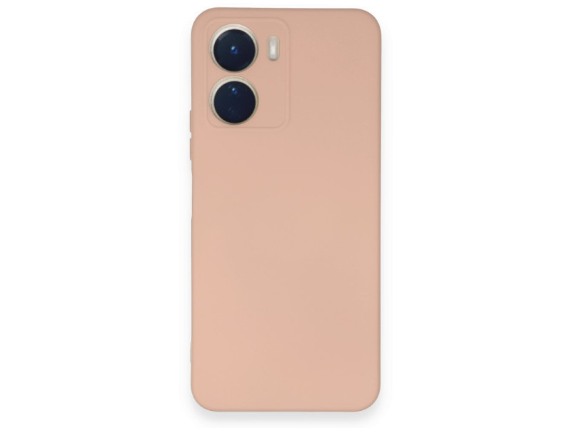 Newface Vivo Y16 Kılıf Nano içi Kadife Silikon - Pudra