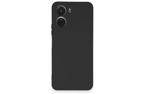 Newface Vivo Y16 Kılıf Nano içi Kadife Silikon - Siyah