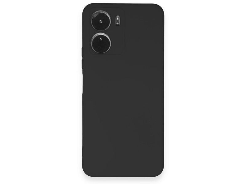 Newface Vivo Y16 Kılıf Nano içi Kadife Silikon - Siyah