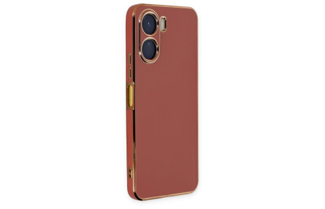 Newface Vivo Y16 Kılıf Volet Silikon - Kırmızı
