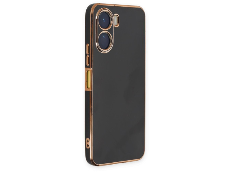 Newface Vivo Y16 Kılıf Volet Silikon - Siyah
