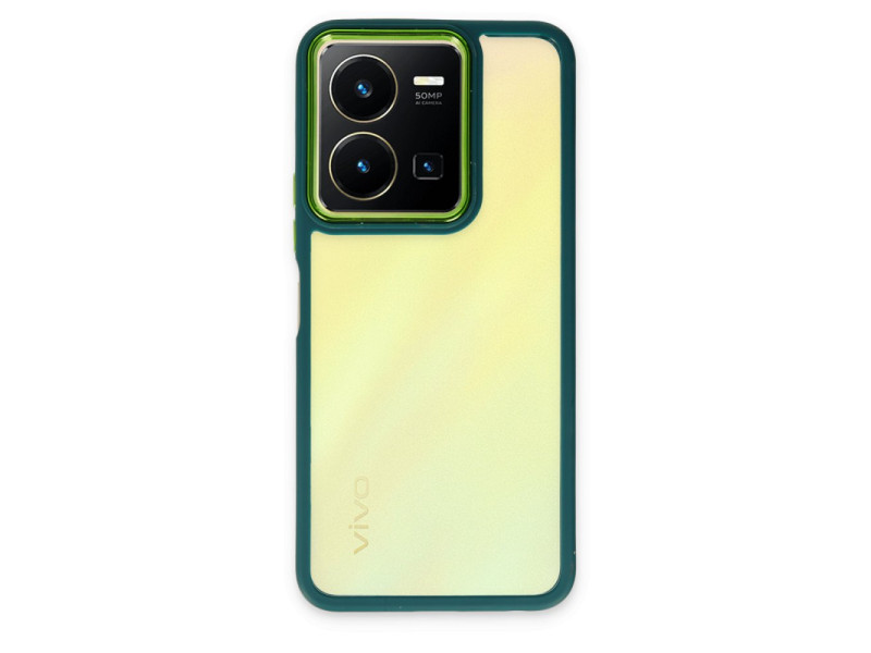 Newface Vivo Y22S Kılıf Dora Kapak - Haki Yeşil