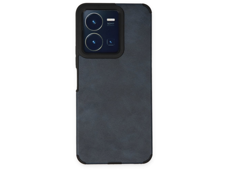 Newface Vivo Y22S Kılıf Loop Deri Silikon - Lacivert
