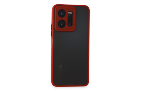 Newface Vivo Y22S Kılıf Montreal Silikon Kapak - Kırmızı