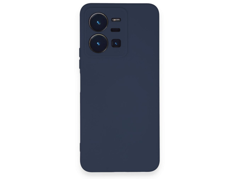 Newface Vivo Y22S Kılıf Nano içi Kadife Silikon - Lacivert