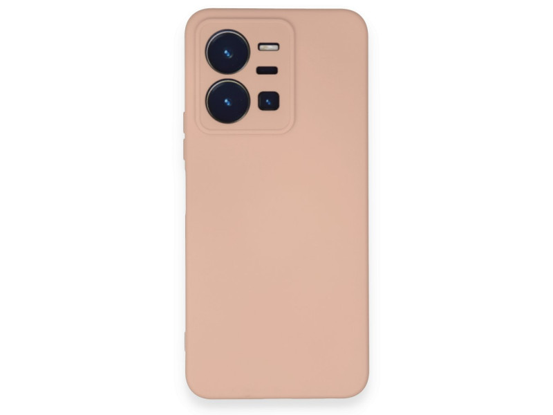 Newface Vivo Y22S Kılıf Nano içi Kadife Silikon - Pudra