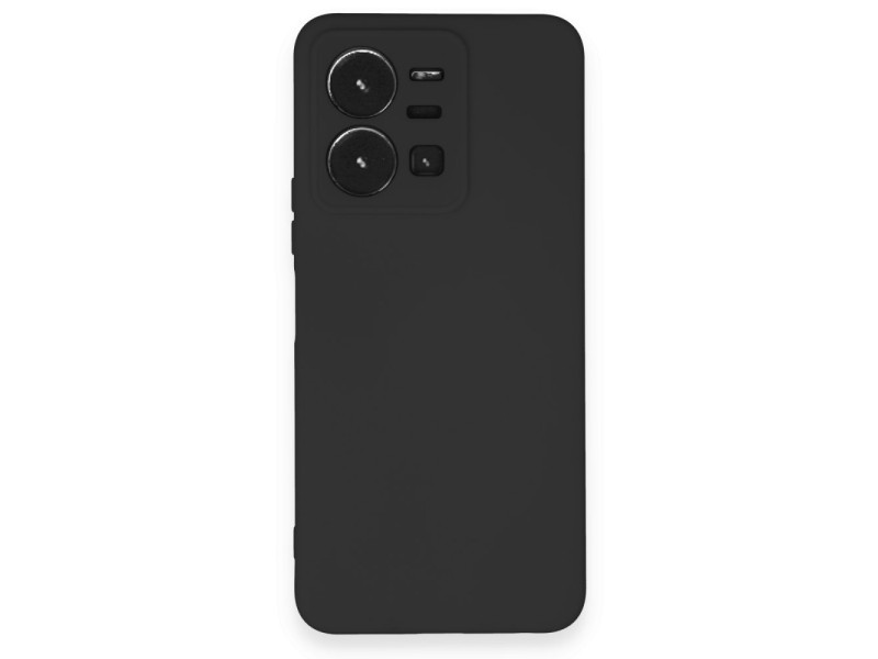 Newface Vivo Y22S Kılıf Nano içi Kadife Silikon - Siyah