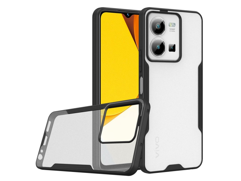 Newface Vivo Y22S Kılıf Platin Silikon - Siyah
