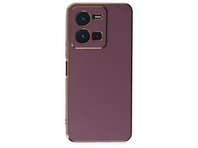 Newface Vivo Y22S Kılıf Volet Silikon - Mor