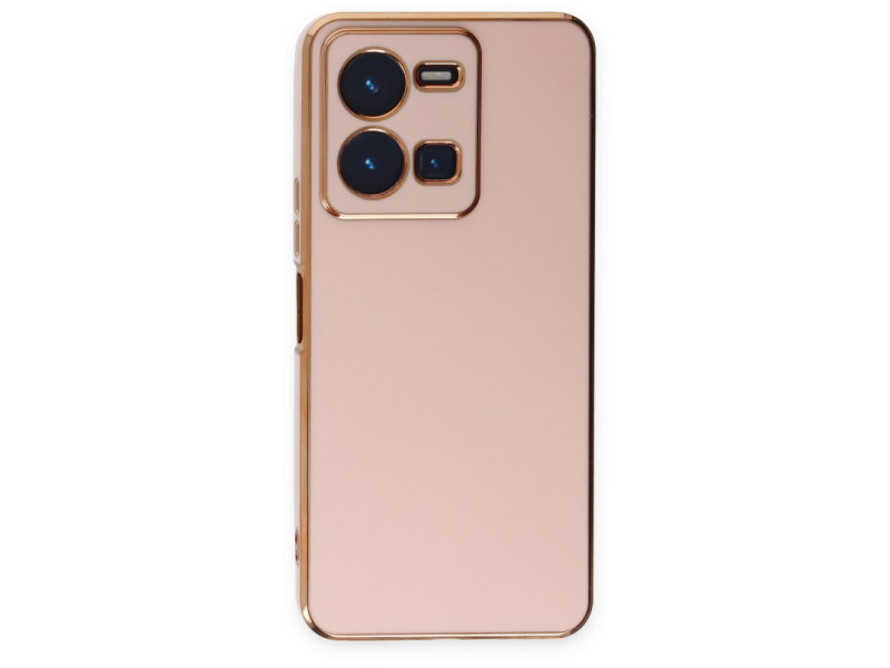 Newface Vivo Y22S Kılıf Volet Silikon - Pembe