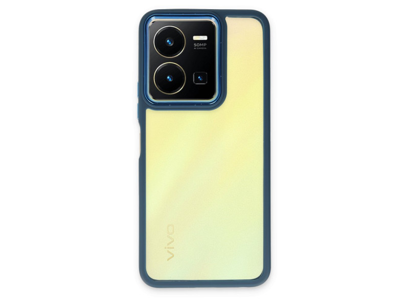 Newface Vivo Y35 Kılıf Dora Kapak - Mavi