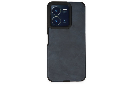 Newface Vivo Y35 Kılıf Loop Deri Silikon - Lacivert