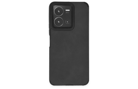 Newface Vivo Y35 Kılıf Loop Deri Silikon - Siyah