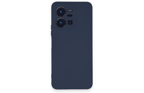 Newface Vivo Y35 Kılıf Nano içi Kadife Silikon - Lacivert
