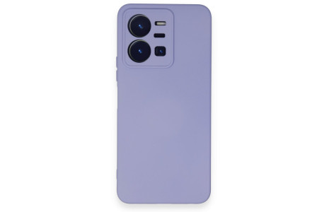 Newface Vivo Y35 Kılıf Nano içi Kadife Silikon - Lila