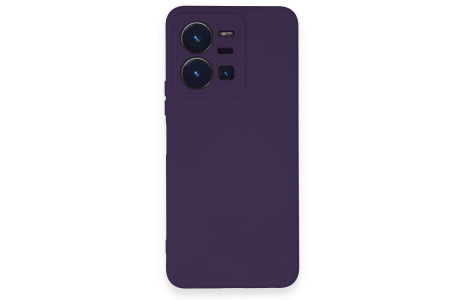 Newface Vivo Y35 Kılıf Nano içi Kadife Silikon - Mor