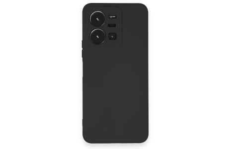 Newface Vivo Y35 Kılıf Nano içi Kadife Silikon - Siyah