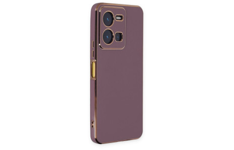 Newface Vivo Y35 Kılıf Volet Silikon - Mor