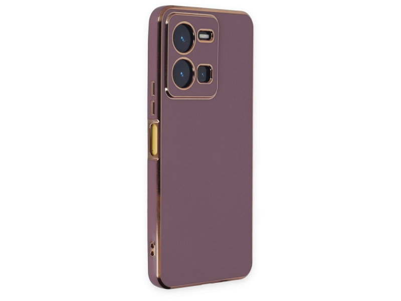 Newface Vivo Y35 Kılıf Volet Silikon - Mor