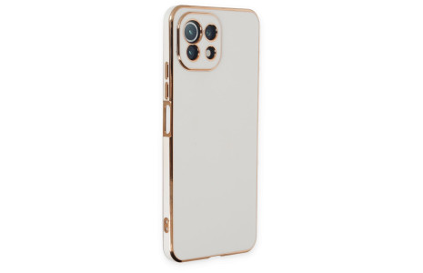Newface Xiaomi Mİ 11 Lite Kılıf Volet Silikon - Beyaz
