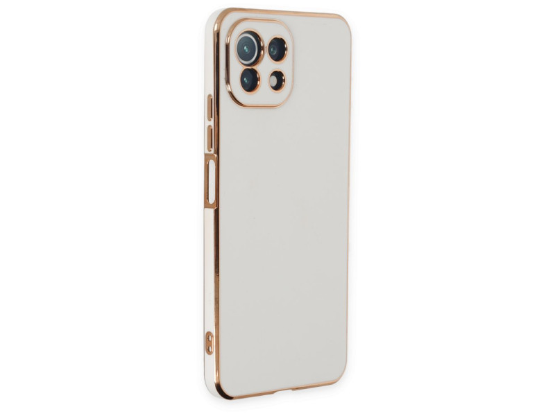 Newface Xiaomi Mİ 11 Lite Kılıf Volet Silikon - Beyaz