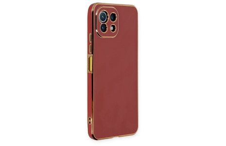 Newface Xiaomi Mİ 11 Lite Kılıf Volet Silikon - Kırmızı