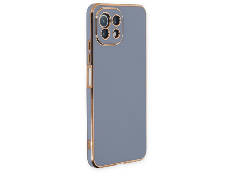 Newface Xiaomi Mİ 11 Lite Kılıf Volet Silikon - Mavi