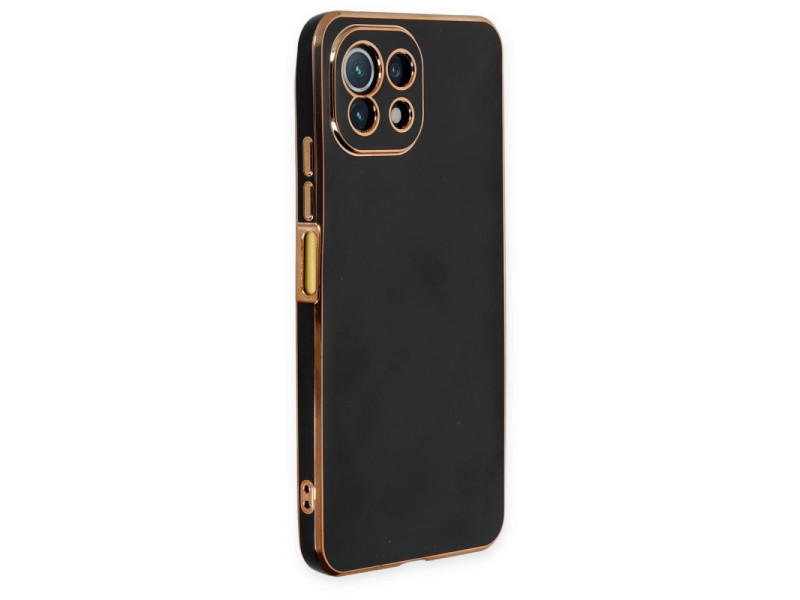 Newface Xiaomi Mİ 11 Lite Kılıf Volet Silikon - Siyah