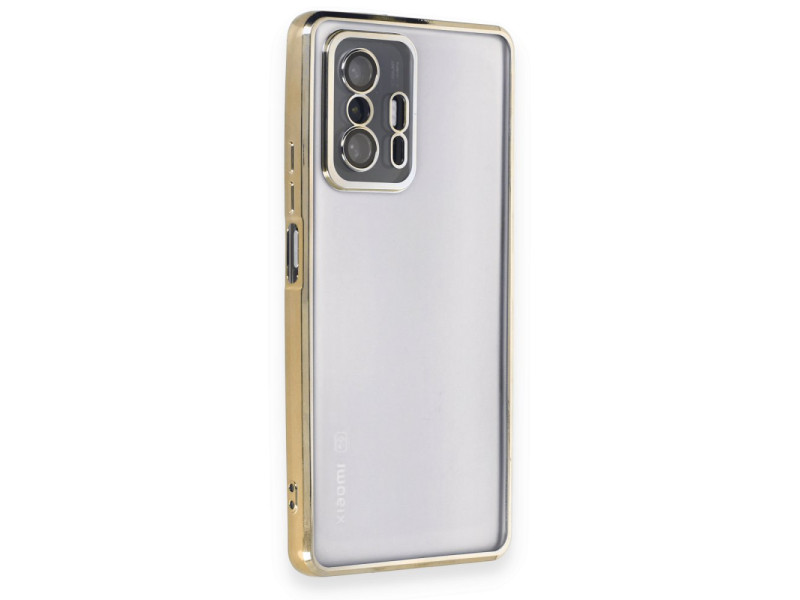 Newface Xiaomi Mi 11T Kılıf Razer Lensli Silikon - Gold