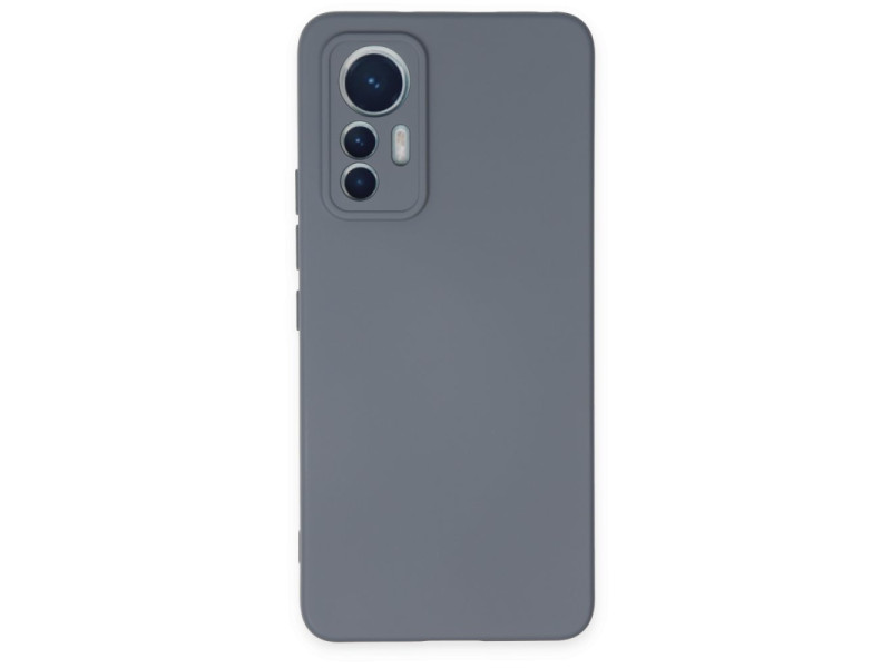 Newface Xiaomi Mi 12 Lite Kılıf Nano içi Kadife Silikon - Gri