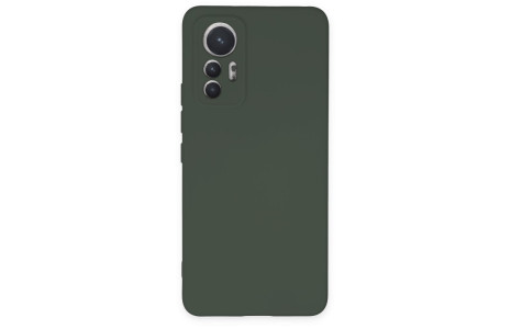 Newface Xiaomi Mi 12 Lite Kılıf Nano içi Kadife Silikon - Koyu Yeşil