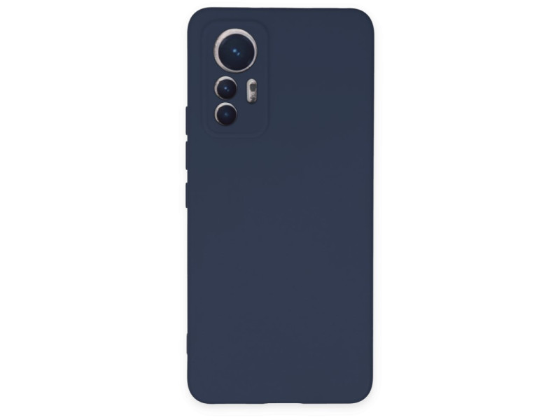 Newface Xiaomi Mi 12 Lite Kılıf Nano içi Kadife Silikon - Lacivert