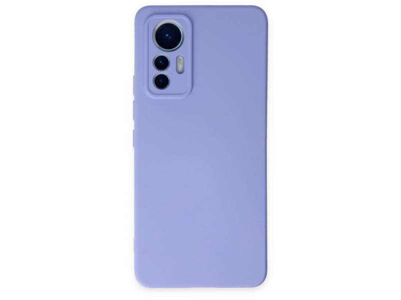 Newface Xiaomi Mi 12 Lite Kılıf Nano içi Kadife Silikon - Lila