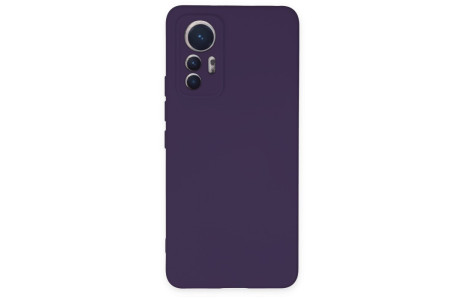 Newface Xiaomi Mi 12 Lite Kılıf Nano içi Kadife Silikon - Mor