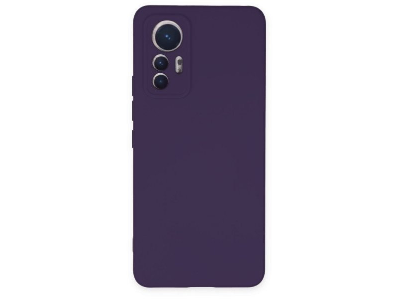 Newface Xiaomi Mi 12 Lite Kılıf Nano içi Kadife Silikon - Mor