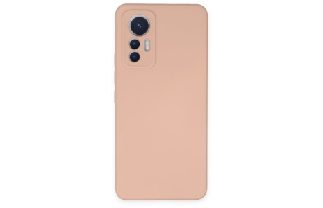 Newface Xiaomi Mi 12 Lite Kılıf Nano içi Kadife Silikon - Pudra