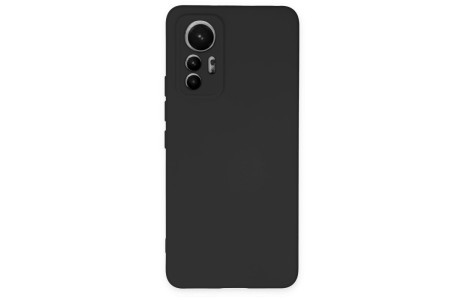 Newface Xiaomi Mi 12 Lite Kılıf Nano içi Kadife Silikon - Siyah