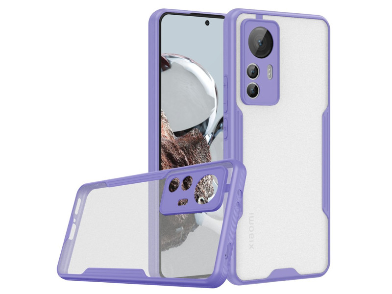 Newface Xiaomi Mi 12T Kılıf Platin Silikon - Lila