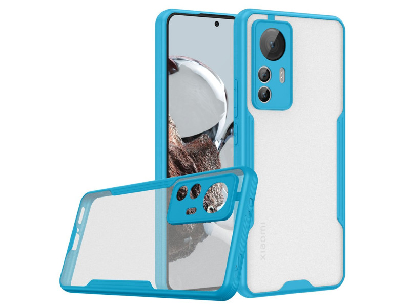 Newface Xiaomi Mi 12T Kılıf Platin Silikon - Mavi
