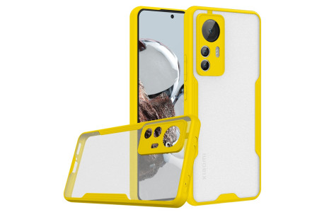 Newface Xiaomi Mi 12T Kılıf Platin Silikon - Sarı
