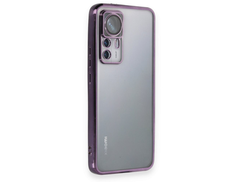 Newface Xiaomi Mi 12T Kılıf Razer Lensli Silikon - Mor