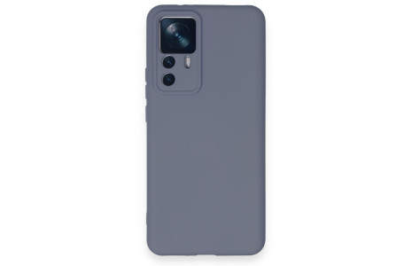 Newface Xiaomi Mi 12T Pro Kılıf Nano içi Kadife Silikon - Gri