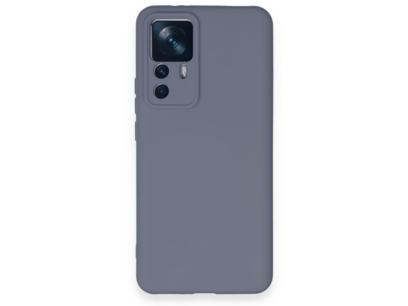 Newface Xiaomi Mi 12T Pro Kılıf Nano içi Kadife Silikon - Gri