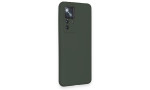 Newface Xiaomi Mi 12T Pro Kılıf Nano içi Kadife Silikon - Koyu Yeşil