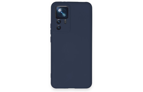 Newface Xiaomi Mi 12T Pro Kılıf Nano içi Kadife Silikon - Lacivert
