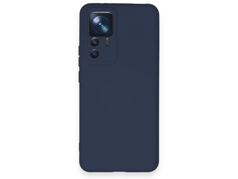 Newface Xiaomi Mi 12T Pro Kılıf Nano içi Kadife Silikon - Lacivert